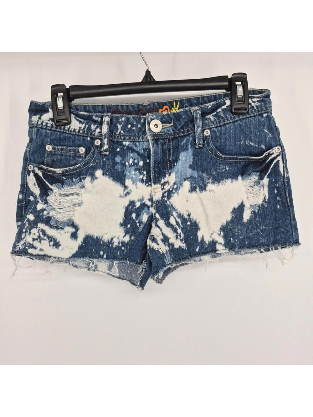 Mudd Acid Wash Denim Cutoff Shorts Low Rise Size 7 Vintage Y2K